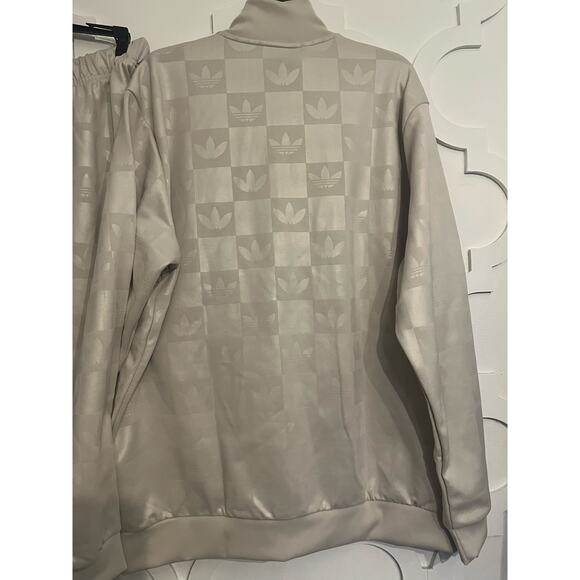 NEW ADIDAS ORIGINALS Monogram Track Jacket Size XL Men's Clear Brown JY2980 - Picture 2 of 6